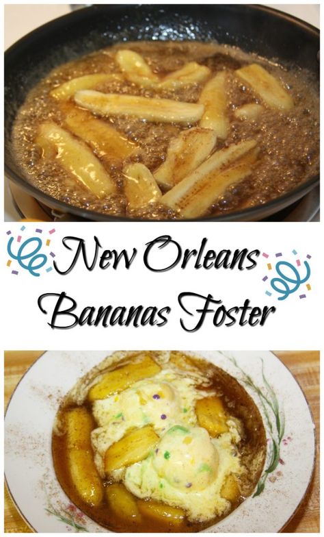 Celebrate Fat Tuesday with New Orleans Bananas Foster Cajun Desserts, Banana Foster Recipe, New Orleans Recipes, Southern Desserts, Low Carb Cheesecake, Easy Meal Ideas, Louisiana Recipes, Bananas Foster, Valentine Desserts