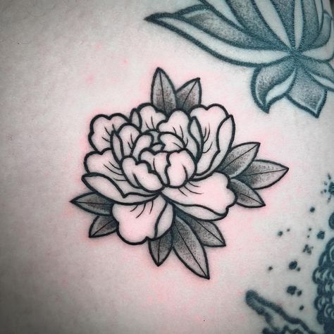 Lil flower 🌸 DM me if you want a simple tattoo for apprentice prices, I'd love to keep practicing!! #tattoo#tattooapprentice#tattooartist#chicagotattooartist#chicago#art#artist#flowertattoo#apprentice#boystown#blackandgreytattoo#linework#lineworktattoo#stippletattoo#stippling#stippleshading#peonytattoo#peony#simpletattoo#tattoodesign#sarendipityink#ink#illustration#drawing#tattooshop Stipple Flower Tattoo, Simple Peony Tattoo, Stipple Shading Tattoo, Stipple Tattoo Design, Simple Linework Tattoos, Flower Outline Tattoo, Etching Tattoo, Peonies Tattoo, Flower Outline