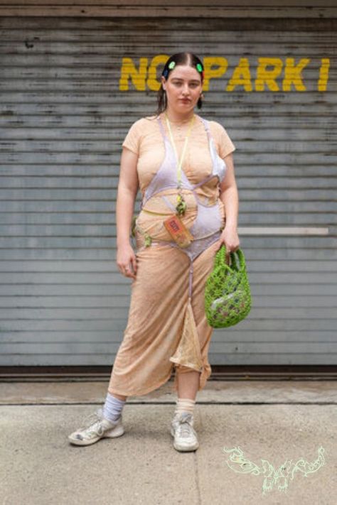 Ironic Fashion, Layered Summer Outfits, Maximal Style, Dress Layering, Vogue Photo, Fashion Week Spring 2020, New York Fashion Week Street Style, Eckhaus Latta, Junior Fashion