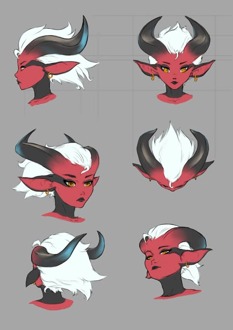 Tiefling Horn Reference, Horn Drawing Reference, Demon Horns Reference, Demon Horns Drawing Reference, Horns Drawing References, Bow Poses, Horns Reference, Horns Drawing, Horn Designs