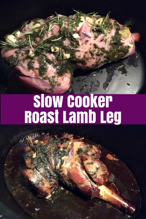 Crockpot Leg Of Lamb, Lamb Leg Slow Cooker, Slow Cooker Leg Of Lamb Recipe, Lamb Recipes Crockpot, Slow Cooker Leg Of Lamb, Slow Cooker Lamb Roast, Lamb Slow Cooker Recipes, Roast Leg Of Lamb, Lamb Stew Recipes