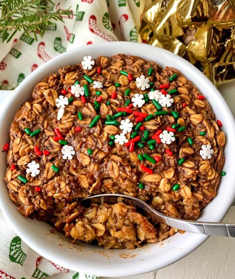 Single Serve Breakfast, Christmas Breakfast Recipe, Baked Oats, Single Serving, Healthy Comfort Food, Oats Recipes, Gluten Free Oats, Breakfast Bake, Baked Oatmeal