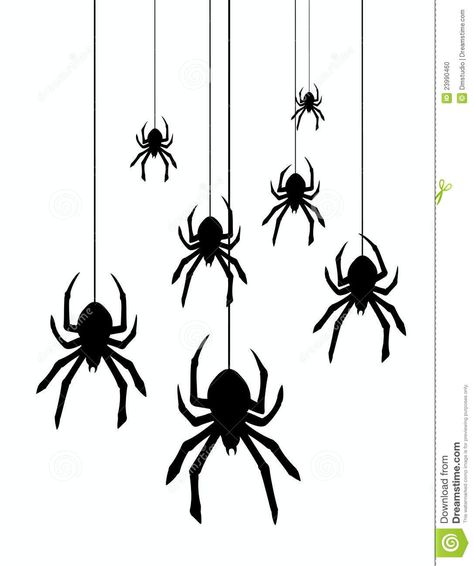 Hanging Spiders  Templates Spider Cutout Template, Spider Template, Spider Clipart, Paper Bats, Halloween Deserts, Spider Drawing, Halloween Potion Bottles, Adornos Halloween, Spider Art