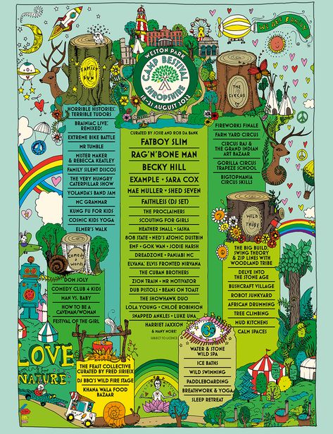 Camp Bestival: Ticket alert - last chance to buy at these prices Kids Shed, Sara Cox, Mr Tumble, Scouting For Girls, Camp Bestival, Boutique Camping, Bedouin Tent, The Proclaimers, Natural Crafts