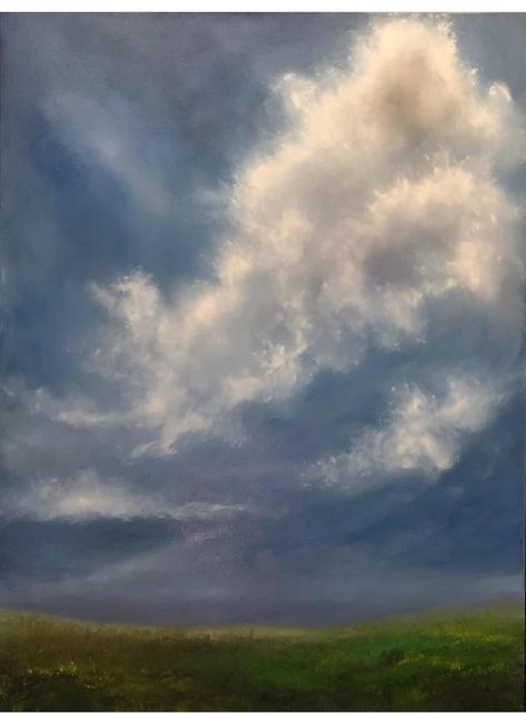 Cloudy Skies, Sky Painting, Cloudy Sky, Cloudy Day, Painting & Drawing, Art Inspo, Original Paintings, Oil Painting, Drawings