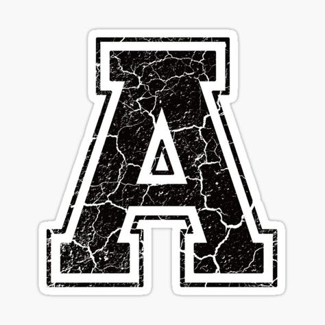 Letter A Stickers | Redbubble Love Letters Aesthetic, Letters Aesthetic, The Letter A, Letter A, Love Letters, For Sale, White, Black