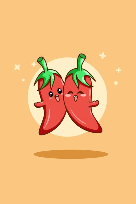 cute and funny chilis character icon cartoon illustration Chili Illustration, Character Icon, Vector Sketch, Iconic Characters, Cartoon Illustration, Vector Art, Chili, Vector Free, Royalty