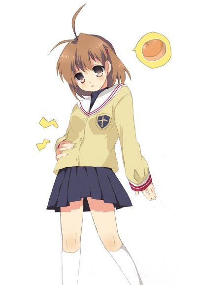 Girls Stomach, Stomach Growling, 1 Girl, Brown Eyes, Brown Hair, Short Hair Styles, Skirt, Anime, Art