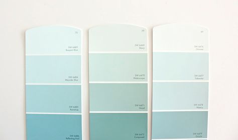 Buoyant Blue Watery Sherwin Williams, Light Aqua Paint, Light Teal Paint, Aqua Paint Colors, Turquoise Paint Colors, Guest Room Makeover, Cottage Colors, Interior Paint Colors For Living Room, Interior Paint Colors Schemes