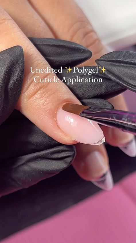 Polygel Nail Educator | ✨Polygel Prep & Overlay✨↙️ 1️⃣ prep your nail as usual - pay special attention to the side walls and corners!! Also I am doing an overlay... | Instagram Short Poly Gel Nails, Polygel Application, Polygel Overlay, Less Alcohol, Shorts Nails, Polygel Nail, Media Training, Black French Tips, Acrylic Toes