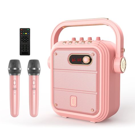 Karaoke Machine Aesthetic, Karaoke Machine, Marshall Headphones, Korean Lip Tint, Karaoke Speaker, 13th Birthday Gifts, Cute Headphones, Korean Brands, Princess Toys