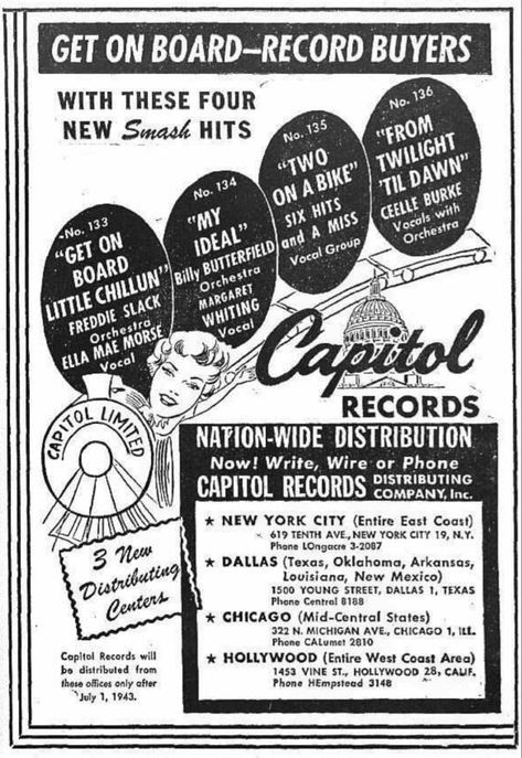 Capitol Records, Print Ad, Print Ads, Dallas Texas, Orchestra, East Coast, Album Covers, Writing