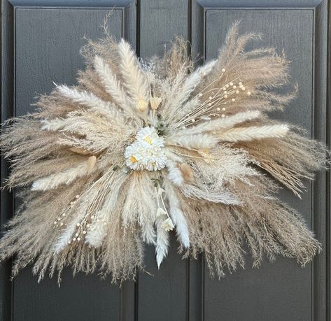 Dried Flower Arch, Flower Arbor, Pampas Flower, Flower Champagne, Flower Swag, Flower Arch, Beige Wedding, Wedding Arch, Dried Flower