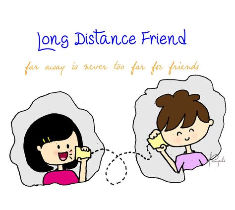 Long Distance Friendship Drawing, Doodles Friends, Friends Doodles, Friends Doodle, Illustration Friends, Couple Doodle, Types Of Friends, Couples Doodles, Online Friendship