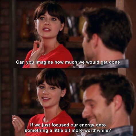 tvgag (@thetvgag) • Instagram photos and videos New Girl Series, New Girl Nick And Jess, New Girl Funny, Introvert Extrovert, New Girl Tv Show, Funniest Quotes, Nick And Jess, New Girl Quotes, Jessica Day