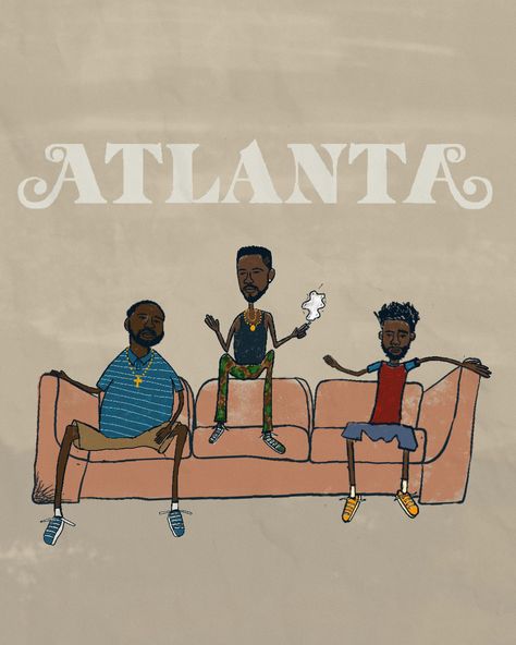 Atlanta Show Aesthetic, Atlanta Show Wallpaper, Atlanta Serie, Atlanta Donald Glover, Atlanta Tv Show, Really Cute Wallpapers, Atlanta Poster, Atlanta Show, Cool Collages