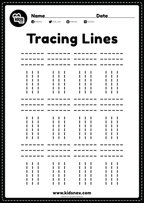 Tracing Practice Preschool Free, Tracing Lines For Kindergarten, Preschool Writing Activities Handwriting Practice Letter Tracing, Lines Kindergarten Activities, Tracing Lines Activities Preschool, Pre Schooler Worksheet Tracing, Lines Activities Preschool, Tracing Lines Worksheets Preschool Free, Lines Worksheet Preschool