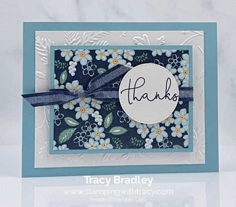 Su Sentimental Park, Regency Park Stampin Up Cards, Petal Park, Thank U Cards, Easy Greeting Cards, Designer Paper Cards, Dsp Cards, January 5th, Easy Cards