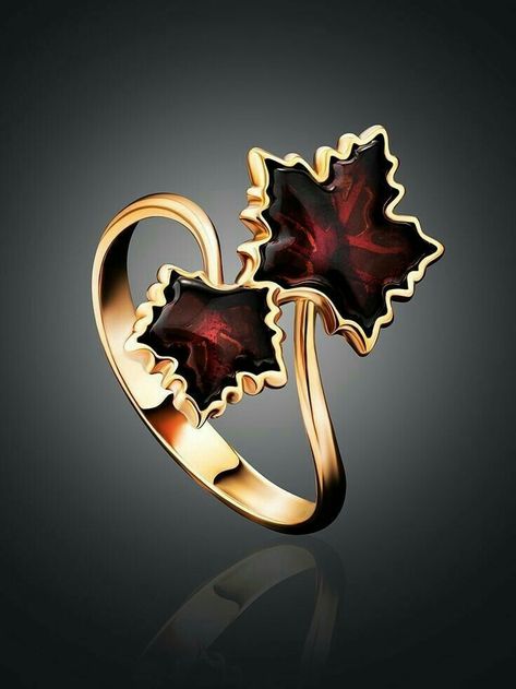 Leaf Ring Design, Fantasy Jewelry Magic, Hand Jewelry Rings, Bridal Necklace Designs, Red Ring, Jewellery Design Sketches, Gold Jewelry Stores, Gold Rings Fashion, Gold Ring Designs