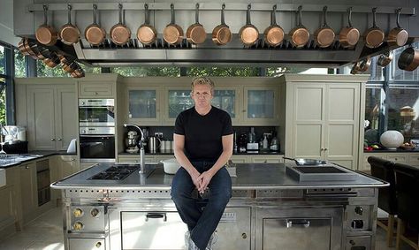 How 5 Celebrity Chefs Make The Most Of Their Home Kitchens – Kitchen Cabinet Kings Blog Kitchen Remodel Stainless Steel, 1970s Kitchen Remodel, Barn Kitchen, Kitchen Remodel Cost, Cabinet Remodel, Kitchen Remodel Before And After, Kitchen Cabinet Remodel, Chefs Kitchen, Diy Remodel