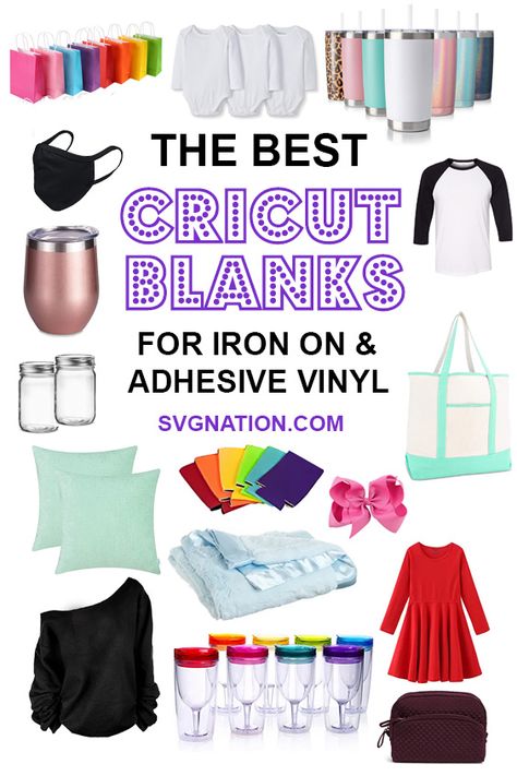 Best Shirts For Cricut Projects, Cricut Blanks Products, Blanks For Cricut Projects, Cricut Canada, Cricut Blanks, Blanks For Cricut, Crafting Blanks, Cricut Tricks, Best Cricut Machine