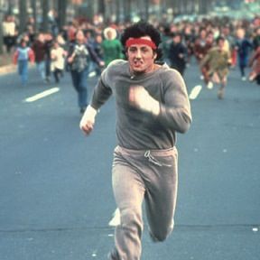 Rocky training. Movie Paintings, Sage Stallone, Jackie Stallone, Rocky Stallone, Rocky Sylvester Stallone, Rocky Balboa Poster, Rocky Quotes, Frank Stallone, Italian Movies