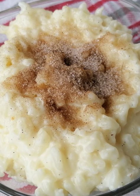 Scandinavian Rice Pudding, German Sweet Rice, German Rice Pudding, German Rice, Leftover Rice Pudding, Creamiest Rice Pudding Recipe, Rice Puddings, Creamy Rice Pudding, Milk Rice