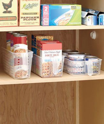 Storage For Pots And Pans, Rolling Storage Bins, No Pantry Solutions, Pantry Baskets, Perfect Pantry, Pantry Laundry, Storage Pantry, Food Storage Organization, Basket Organizer