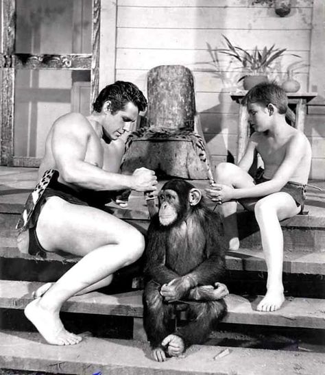 Actor Gordon Scott, the first to star in the character "Tarzan" and his series, in 1958. Tarzan Actors, Tarzan Of The Apes, Bernie Mac, Steve Reeves, Hollywood Photography, John Glenn, Casey Affleck, Scott Caan, Joseph Gordon Levitt