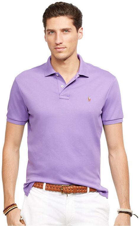 <3 Purple Shirt Outfits, Polo Outfit Men, Polo Shirt Outfit Men, Light Purple Shirt, Polo Shirt Outfits, Polo Outfit, Shirt Outfit Men, Light Violet, Purple Shirt