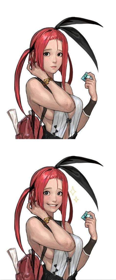 Shy Female Character Design, Female Shy Pose, Female Smile Drawing Reference, Shy Face Reference, Shy Expression Drawing, Shy Anime Character, Rincloudd Art, Shy Drawing Reference, Shy Expression Reference