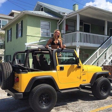 Yellow Jeep Wrangler, Jeep Pictures, Two Door Jeep Wrangler, Yellow Jeep, Green Jeep, Jeep Photos, Jeep Hair, Jeep Girls, Colorado Living