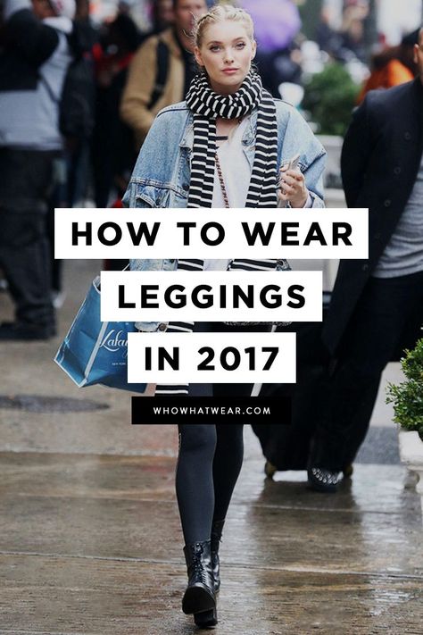 Fresh ideas for wearing your leggings on the weekends, etc. Karneval Diy, Outfit Combos, How To Wear Leggings, Perfect Leggings, Stylish Celebrities, Leggings Outfit, Women Leggings, Lazy Days, Wardrobe Basics