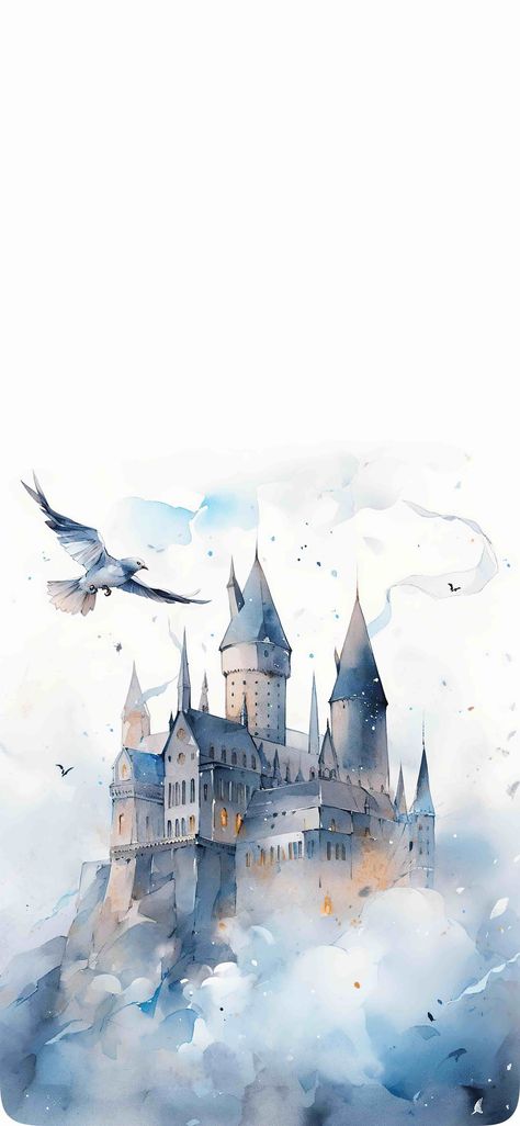 Watercolor Hogwarts Castle, Harry Potter Wallpaper Ravenclaw, Ravenclaw Wallpaper, Hogwarts Wallpaper, Harry Potter Iphone Wallpaper, Harry Potter Watercolor, Harry Potter Wallpaper Backgrounds, Harry Potter Wallpaper Phone, Harry Potter Castle