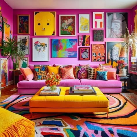 Maximalist Living Room, Maximalist Interior Design, Colorful Room Decor, Maximalist Interior, Future Apartment Decor, Colourful Living Room, Maximalist Decor, Apartment Decor Inspiration, Maximalism