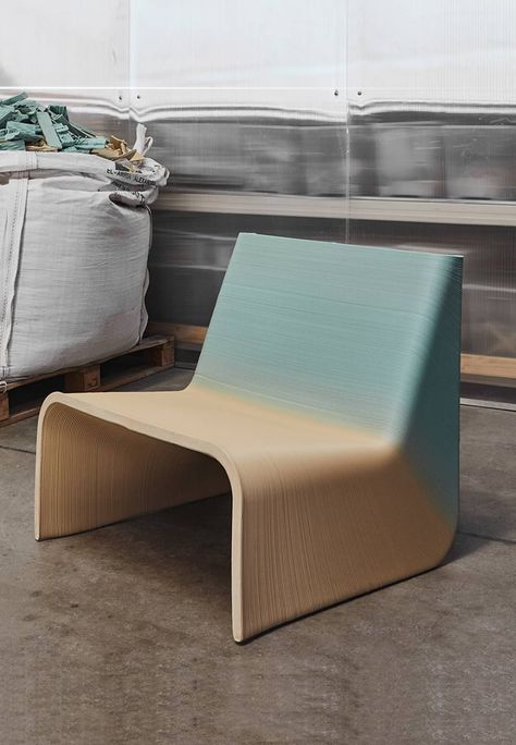 The New Raw turns plastic waste into limited edition chairs | STIRpad News | STIRpad Recycled Plastic Chair, Colored Ceiling, Printed Chair, Big Design, Plastic Furniture, Plastic Design, Sustainable Furniture, Traditional Furniture, Plastic Chair