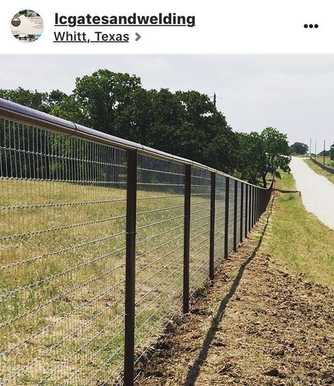 Leather Brown Top rail pipe fence Top Rail Fence, Oil Pipe Fence, Ranch Fencing Ideas, Horse Fencing Ideas, Pipe Fence Entrance, Ranch Fence Ideas, Pipe Fence Ideas, Dog Yard Fence, Apartment Backyard