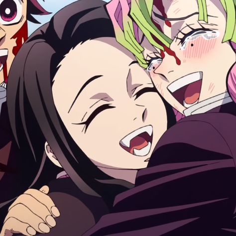 Nezuko And Mitsuri Matching Pfp, Nezuko And Inosuke Matching Icons, Mitsuri And Nezuko Pfp, Demon Slayer Duo Pfp, Nezuko And Mitsuri Matching Icons, Mitsuri And Nezuko Matching, Demon Slayer Heart Hands Matching Pfp, Matching Pfps Demon Slayer, Nezuko Matching Pfp