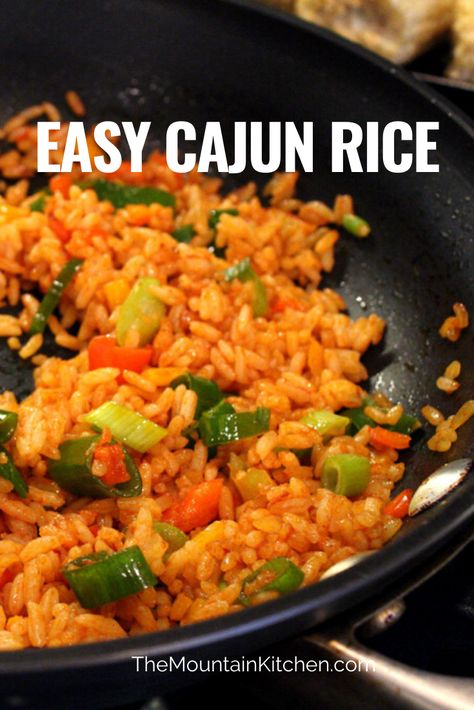 Cajun Rice Recipe, Seasoned Shrimp, Cajun Rice, Sausage Shrimp, Easy Cajun, Mountain Kitchen, Rice Side Dish Recipes, Cajun Dishes, Cajun Creole Recipes