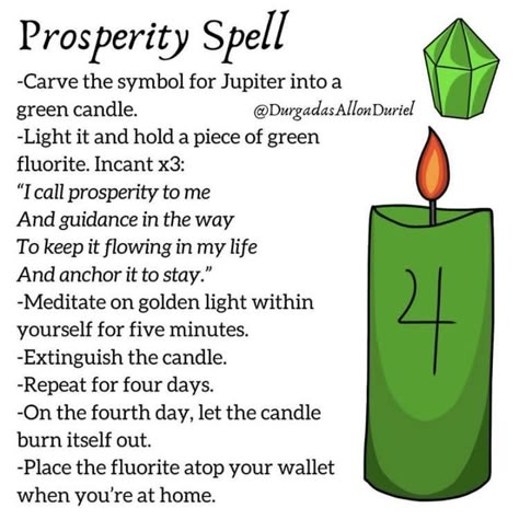 Money Candle Spell, Psychic Development Learning, Prosperity Candle, Spells That Actually Work, Candle Magic Spells, Money Spells That Work, Prosperity Spell, Good Luck Spells, Spells For Beginners