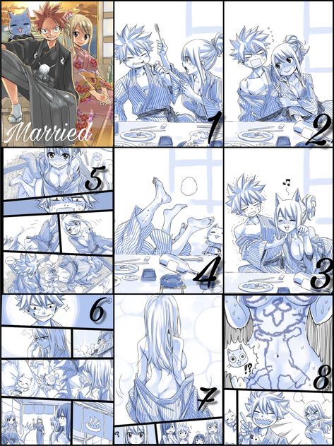 Nalu Fan Art Comic, Fairy Tail Couples Comics, Nalu Fairy Tail, Days Of February, Lucy Natsu, Nalu Comics, Fairy Tail Photos, Fairy Tail Comics, Fairy Tail Family