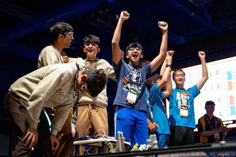 Record-Breaking Crowds Celebrate Youth Robotics Teams & STEM Innovation at FIRST® Championship in Houston | FIRST First Robotics Competition, First Robotics, 2023 To 2024, First Lego League, Robotics Competition, Bae Systems, One Championship, Stem Education, Dream Board