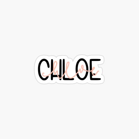 Get my art printed on awesome products. Support me at Redbubble #RBandME: https://www.redbubble.com/i/sticker/Custom-Chloe-Layered-Name-by-aecarter26/69060880.EJUG5?asc=u Chloe Wallpaper Name, Chloe + Core + Aesthetic, Chloe Wallpaper, Chloe Aesthetic, Chloe Name, Happy Sunshine, Aesthetic Names, Name Sticker, Name Wallpaper