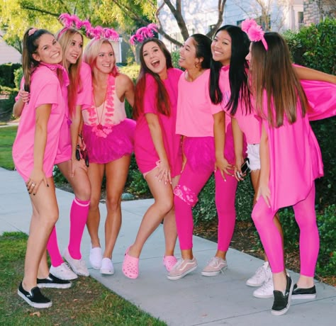 📍ladera ranch, california | 10.5.18 Pinkout Day Spirit Week, Pink Outfits Spirit Week, Pink Out Football Game Outfits Ideas, Pink Party Theme Outfit, Pink Out Spirit Day, Pinkout Ideas Football Pink Out, Pink Day Spirit Week, Pink Out Day Spirit Week, Pink Spirit Day