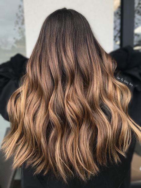 Summer Kissed Hair, Golden Highlights Brown Hair Sun Kissed, Golden Highlights Brown Hair, Sunkissed Hair, Sun Kissed Hair, Bronze Hair, Colored Hair Tips, Romantic Updo, Honey Blonde Hair