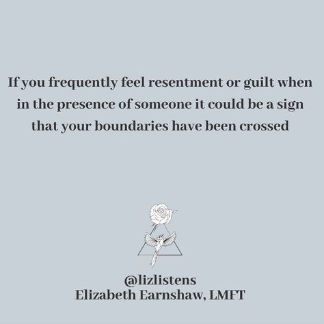 Resentment & guilt can be signs that  your boundaries have been crossed. . Guilt can be a response to a boundary violation when someone… When Someone Crosses Your Boundary, Self Compassion Quotes, Crossing Boundaries, Boundaries Quotes, Compassion Quotes, Quotes 2023, Guilt Trips, Self Compassion, When Someone