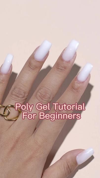 Poly Gel Tutorial, Gel Nail Tutorial, Nail Tutorial Videos, Acrylic Nails At Home, Poly Gel, Gel Nails At Home, Nail Techniques, Diy Acrylic Nails, Gel Nails Diy