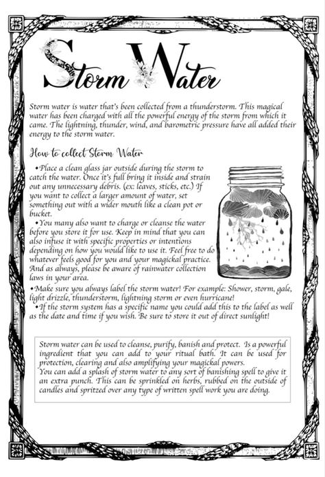 Water Witchcraft, Magickal Tips, Shadow Book, Storm Water, Pagan Magic, Green Witchcraft, Witchcraft Books, Wiccan Magic, Witch Spirituality