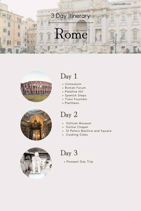 Discover the ultimate Rome 3-day itinerary packed with iconic landmarks, hidden gems, and mouthwatering cuisine! Unveil the wonders of the Eternal City in just three days with our carefully crafted guide. From the Colosseum to Vatican City, every moment will be filled with history, culture, and unforgettable experiences. Get ready to roam Rome like a local! 🇮🇹✨ #Rome #Italy #TravelItinerary #ExploreRome #TravelGuide Rome 3 Day Itinerary, Italy Attractions, 2 Days In Rome, Italy Trip Planning, Visit Rome, Florence Italy Travel, Rome Itinerary, Rome Travel Guide, Day Trips From Rome