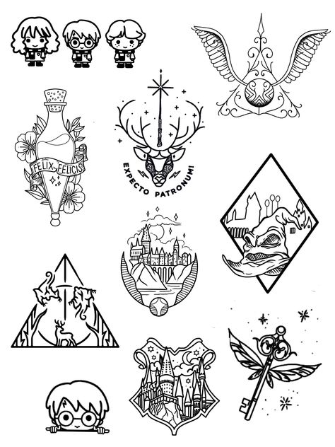 Harry Potter Flash, Harry Potter Tattoo Stencil, Harry Potter Patchwork Tattoo, Dibujo Harry Potter, Minimal Harry Potter Tattoo, Cute Harry Potter Tattoos, Harry Potter Always Tattoo, Harry Potter Flash Tattoo, Tatuajes Harry Potter